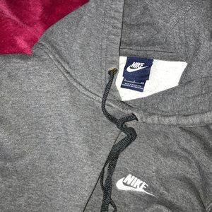 Grey nike hoodie Size small